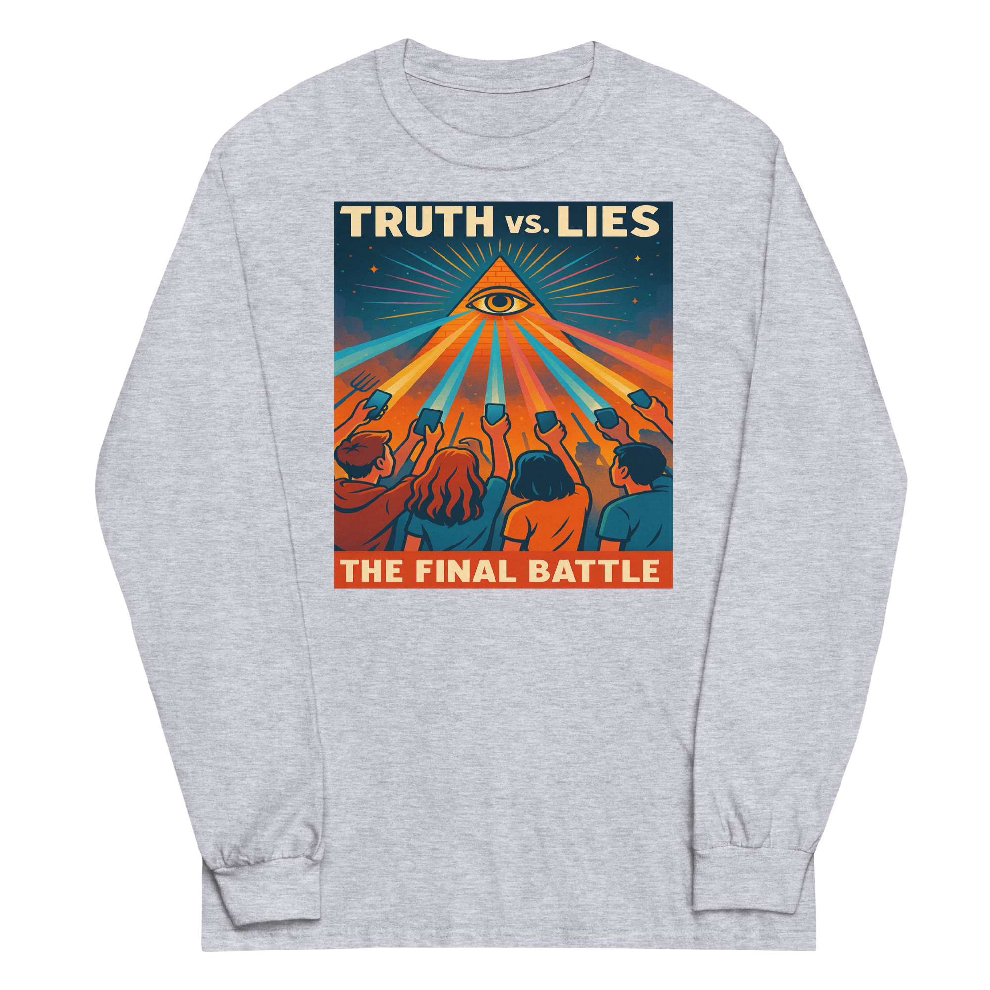 TRUTH vs. LIES — The Final Battle Men’s Long-Sleeve Shirt