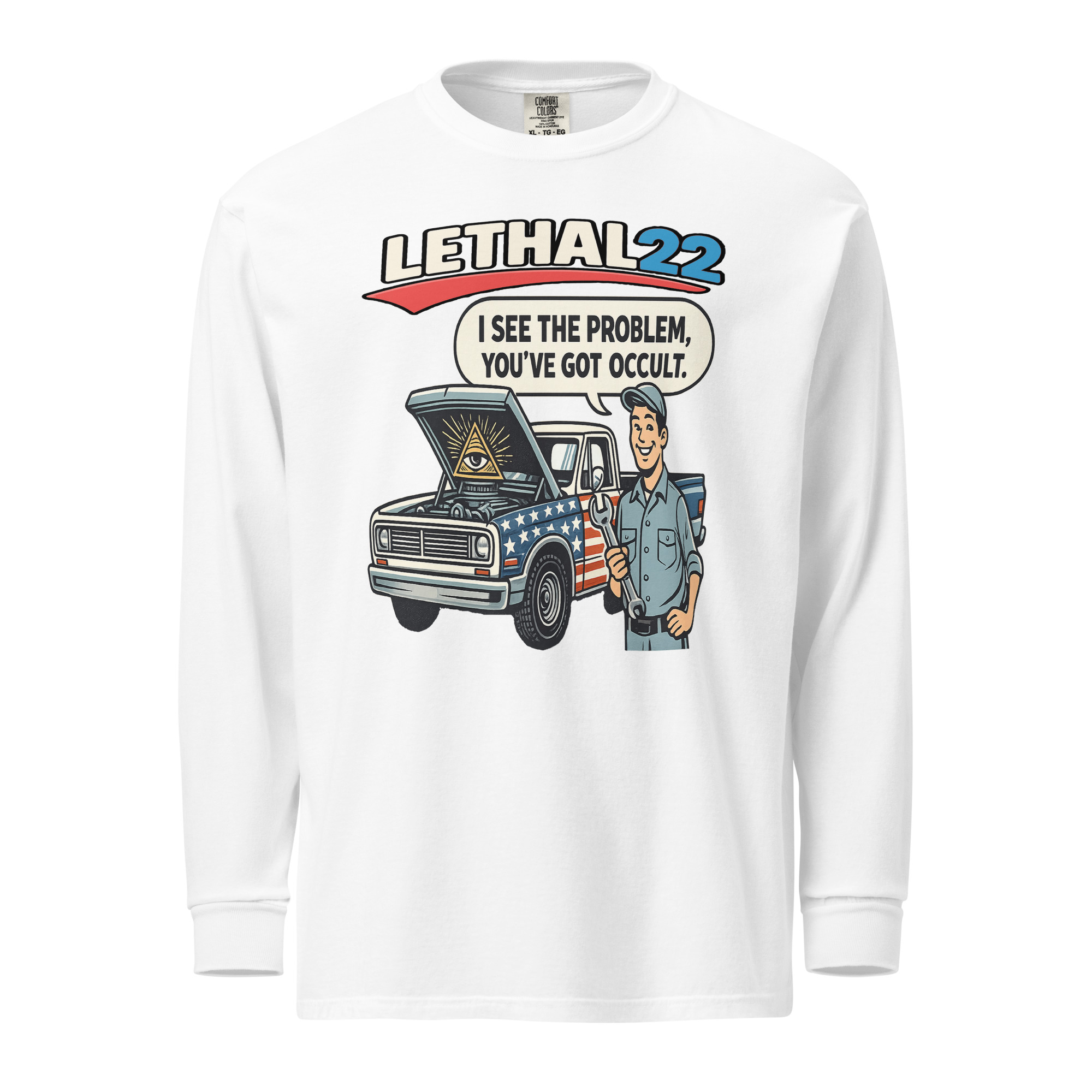 "I See The Problem… You’ve Got Occult" heavyweight long-sleeve shirt - Image 4