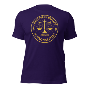 PRINCIPLES BEFORE PERSONALITIES